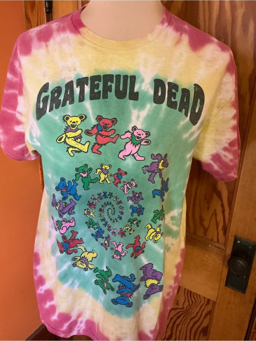 Grateful Dead 50 Years Dancing Bears Tie Dye T Shirt 2015 Anniversary Medium - Picture 9 of 11